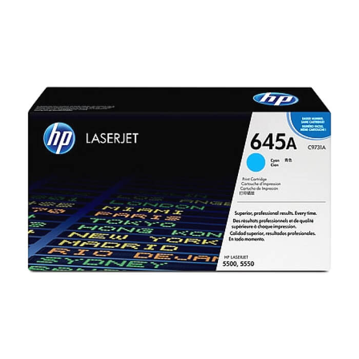 HP 645A Cyan LaserJet Toner Cartridge ID 68811