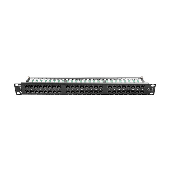 Lanberg patch panel 48 port 1U CAT.6, black ID 62841 (тъмнейл - 2)