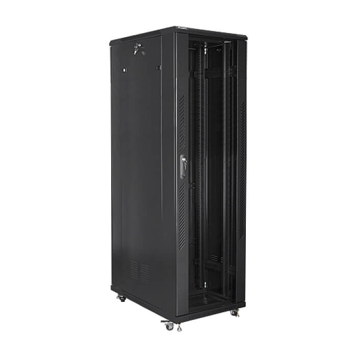 Lanberg rack cabinet 19" free-standing 42U / 800x1000 self-assembly flat pack, black ID 71914 (тъмнейл - 2)