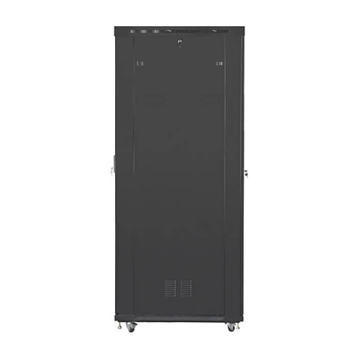 Lanberg rack cabinet 19" free-standing 47U/800x1200 (flat pack) with glass door lcd black v2 ID 87170 (тъмнейл - 4)