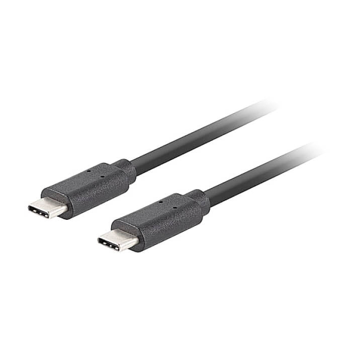 Lanberg USB-C M/M 3.1 gen 2 cable 0.5m 10GB/s pd100w black ID 86833 (тъмнейл - 3)