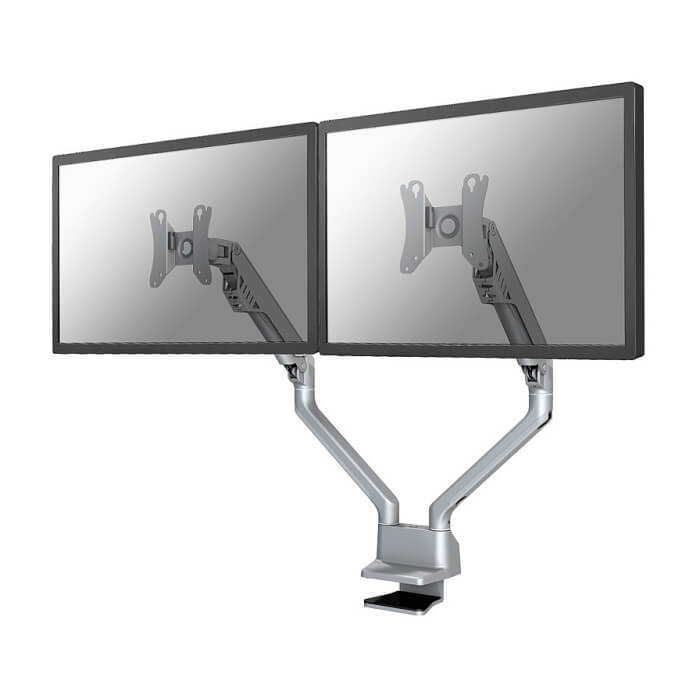 Neomounts by NewStar Flat Screen Desk Mount (clamp/grommet) for 2 Monitor Screens ID 66807 (тъмнейл - 2)