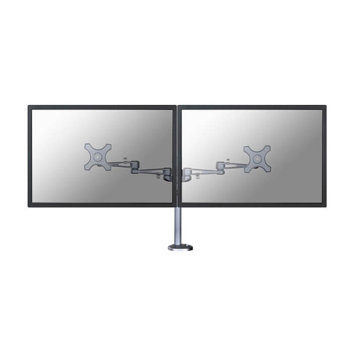 Neomounts by NewStar Flat Screen Desk Mount (grommet) for 2 Monitor Screens ID 66789 (тъмнейл - 2)
