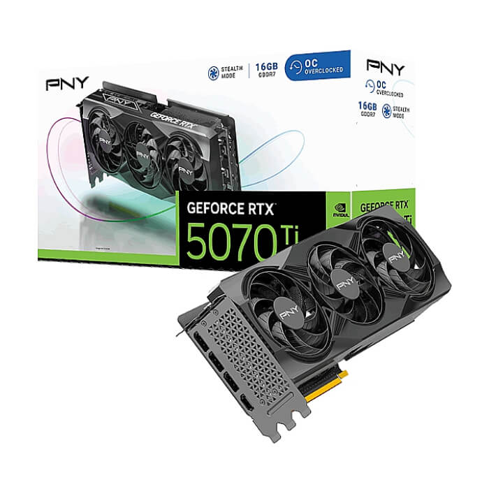 PNY GeForce RTX 5070 Ti 16GB Triple Fan OC ID 86242 (тъмнейл - 3)