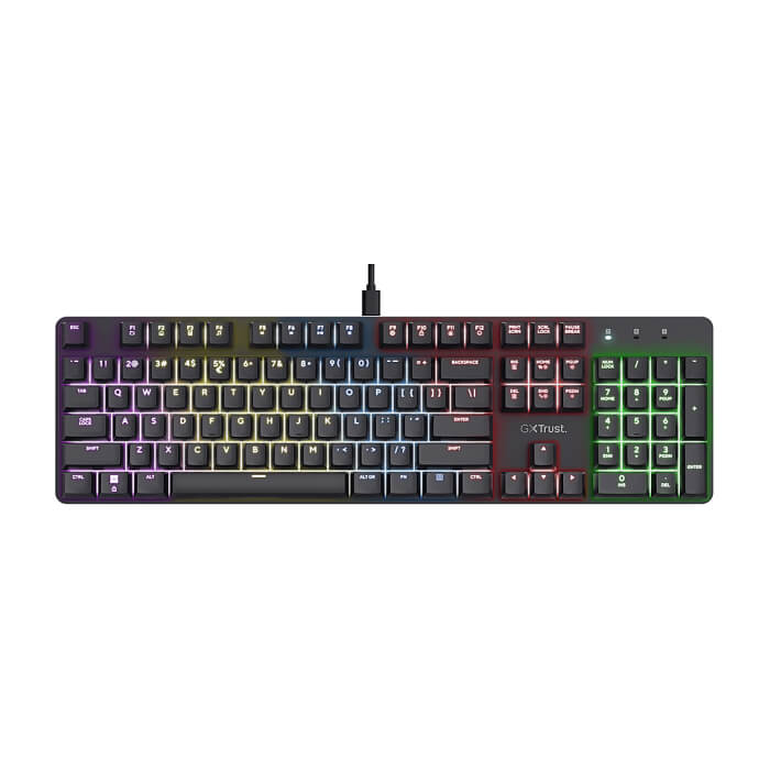 TRUST GXT 871 Zora Mechanical Gaming Keyboard - Black US