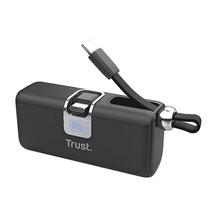TRUST Pacto 5000 mAh Pocket Powerbank Black ID 97841 (тъмнейл - 3)