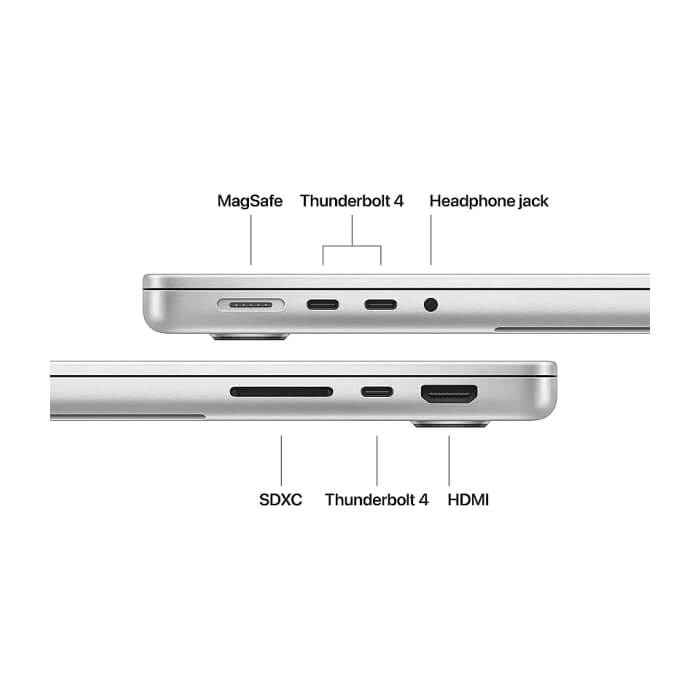 Apple 14-inch MacBook Pro: Apple M5 chip with 10-core CPU and 10-core GPU, 24GB, 1TB SSD - Silver ID 93035 (тъмнейл - 5)