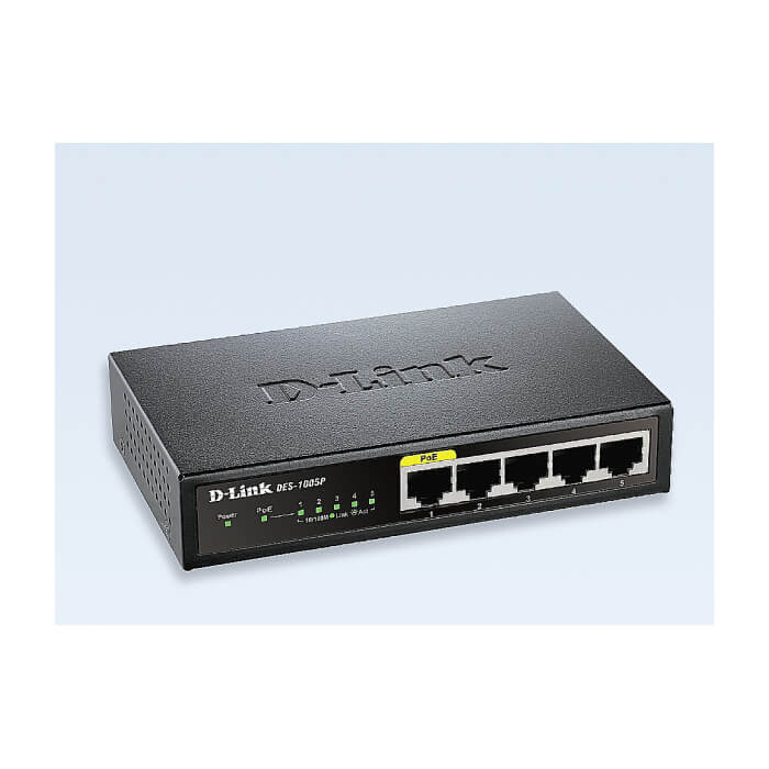 D-Link 5-Port Fast Ethernet PoE Desktop Switch (тъмнейл - 2)