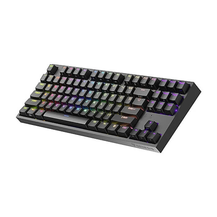 Genesis Gaming Keyboard Thor 404 TKL Black RGB Backlight US Layout Yellow Switch (тъмнейл - 4)