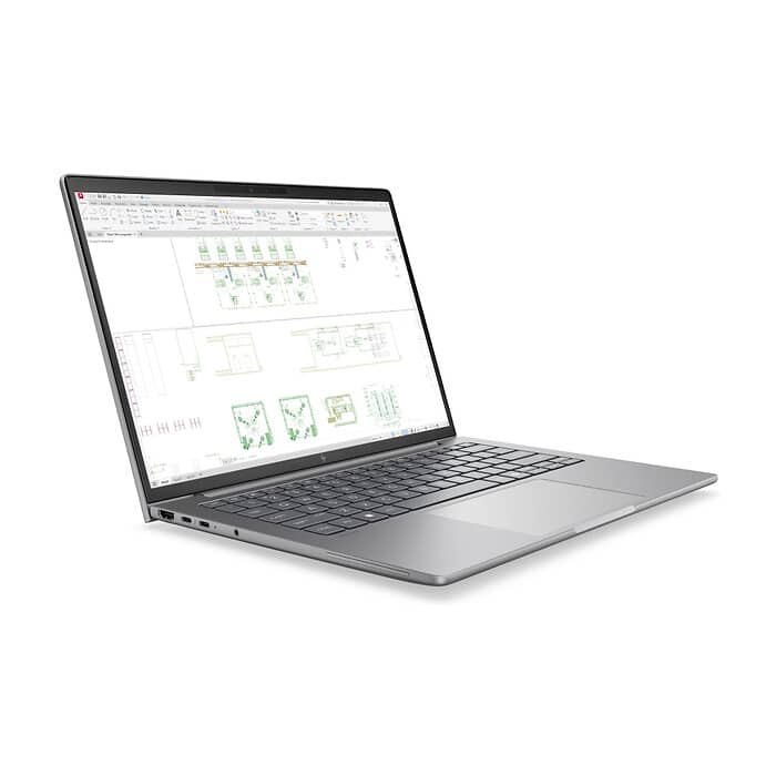 HP ZBook 8 G2i AI 14" Meteor Silver, Ultra 7 356H(up to 4.7Ghz/18MB/16C), 14" AG WUXGA 400nits, 24GB 5600Mhz 1DIMM, 1TB PCIe SSD, WiFi7+BT6, FPR, Smart Card Reader, Nvidi ID 99174 (тъмнейл - 2)