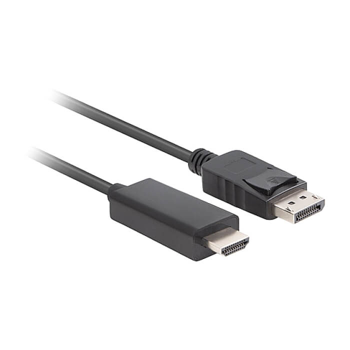 Lanberg display port (M) V1.1 -> HDMI (M) cable 3m, black ID 84139 (тъмнейл - 3)