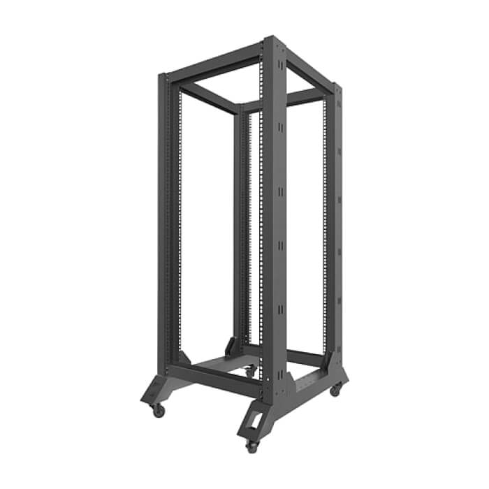 Lanberg open rack 27U 600x800, black ID 71906 (тъмнейл - 3)