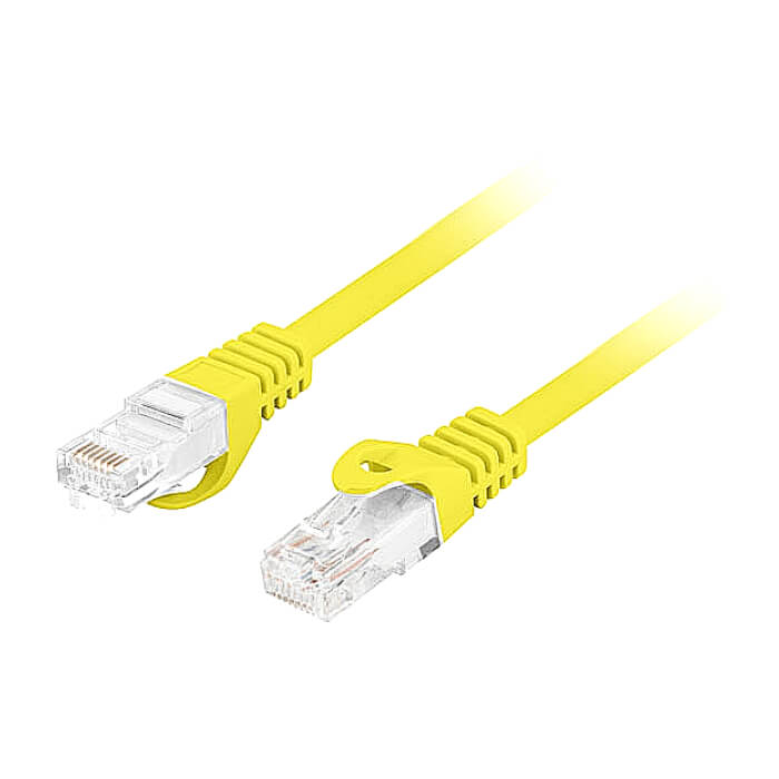Lanberg patch cord CAT.6A U/UTP LSZH CU 0.25m Fluke Passed, Yellow ID 96929 (тъмнейл - 3)