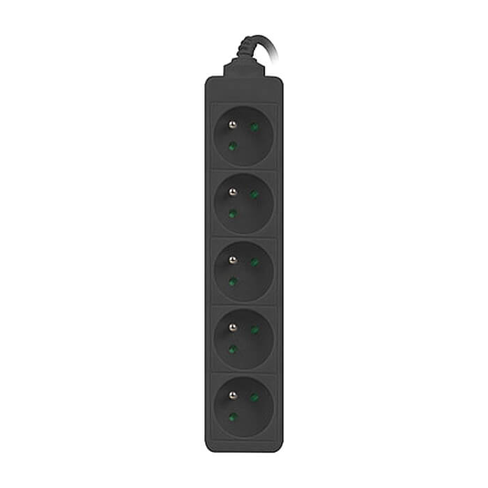 Lanberg power strip 1.5m, 5 sockets, french quality-grade copper cable, black на супер цена