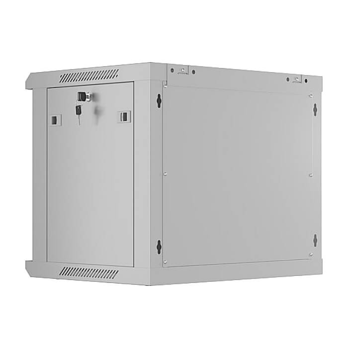 Lanberg rack cabinet 19" wall-mount 9U/600x450 with perforated door grey (flat pack) ID 87593 (тъмнейл - 5)