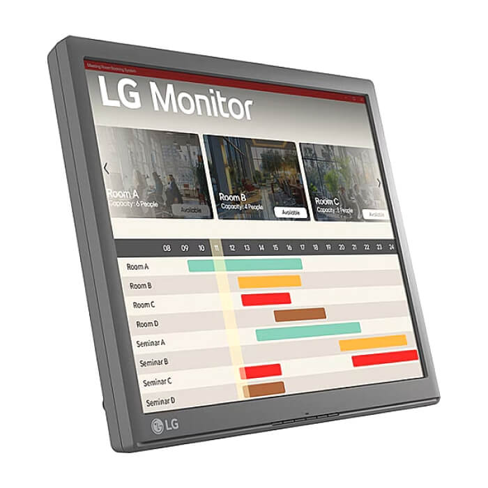 LG 17BR30T-B, 17” 5:4 TFT TN LCD Touch Screen Anti-Glare, SXGA (1280x1024), 5 ms, 1000:1 (Native), 200cd, D-SUB, USB Upstream Port, Tilt, Black ID 77906 (тъмнейл - 2)
