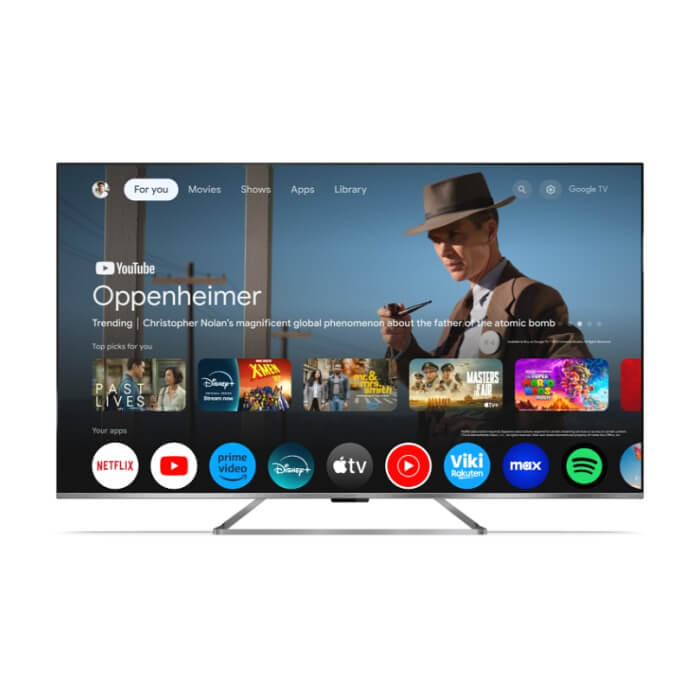 Sharp 75GP7265E, 75" QLED Google TV, 4K Ultra HD 3840x2160 Frameless, AQUOS, DVB-T/T2/C/S/S2, Active Motion 1200, HDR10, Dolby Atmos, Dolby Vision, Google Assistant, HARMAN/KA ID 93663 (тъмнейл - 3)