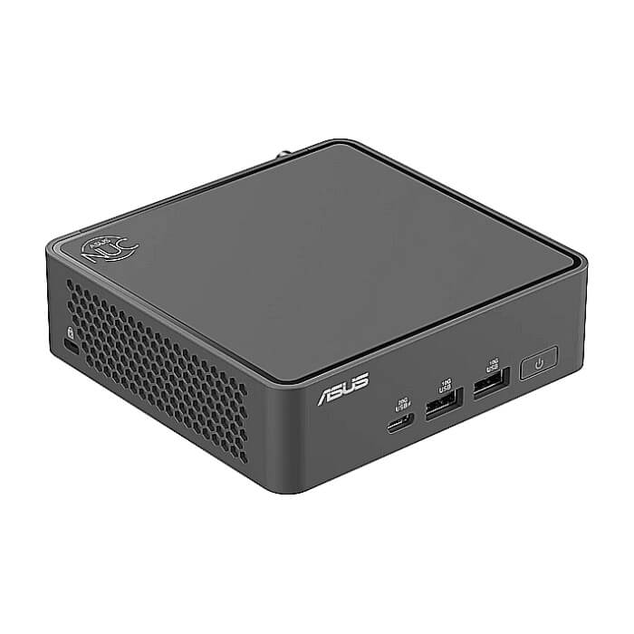 Asus NUC 15 Pro Intel Core 3 100U, Intel Arc GPU, 4 x USB Type-A, 3 x USB Type-C (1 x USB3.2 + 2 x TB4), Intel Wi-Fi 7 BE202 + 2.5GBe LAN, 2 x HDMI, no RAM, no Storage, no OS, Slim ID 90740 (тъмнейл - 3)