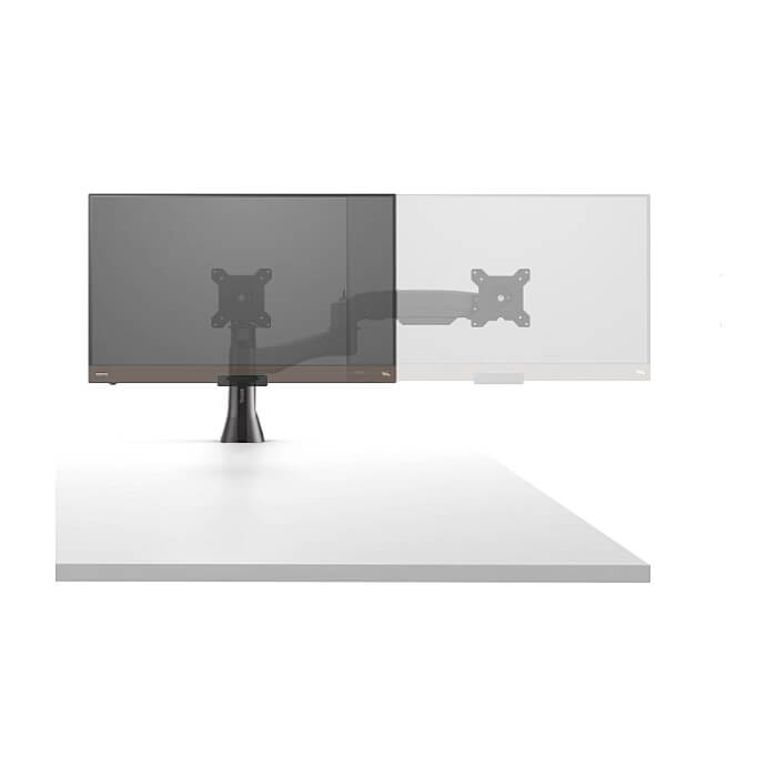 BenQ Arm, Monitor Arm for desk mount AS10, Compatible with 21.5/ 24 / 27” monitors, for ALL GL/GW/BL/PD/EW/SW models with VESA mounting possibility 100mm or 75mm, from 2.5 kg to 8 kg, 315mm height adjustment ID 86582 (тъмнейл - 5)