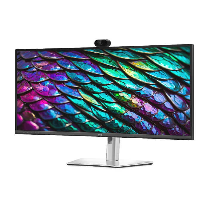 Dell P3426WEB, 34" Curved Conferencing Monitor, IPS Anti-Glare, 5ms, 100 Hz, 1500:1, 300 cd/m2, WQHD 3440x1440, 99% sRGB, HDMI, Display Port, USB-C Hub, RJ45, Webcam, Mic, Spe ID 97461 (тъмнейл - 3)