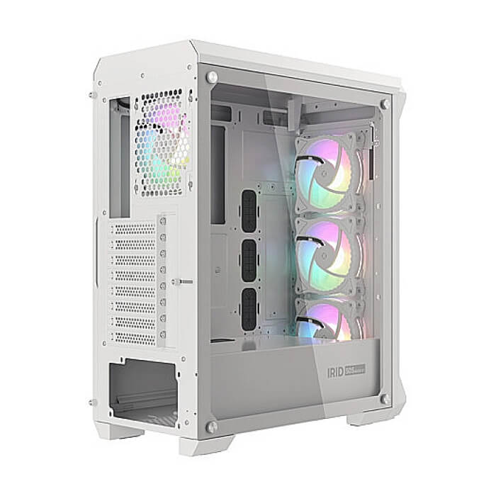 Genesis Gaming PC Case IRID 505 ARGB V2 Midi Tower Window White ID 63631 (тъмнейл - 3)