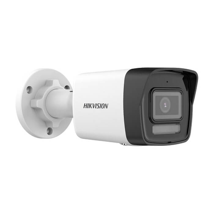 HikVision 2 MP Smart Hybrid Light Fixed Bullet Network Camera, 4 mm, F1.6, IR, White Light up to 30m, H.265+, IP67, built-in microphone, 12Vdc/PoE 6.5W ID 82258 (тъмнейл - 2)
