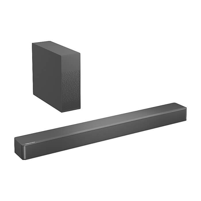 Hisense HS2100 2.1 Ch 240W Sound Bar with Wireless Subwoofer - DTS Virtual X, Dolby Audio, 6 EQ Modes, HDMI ARC, Bluetooth 5.3 (тъмнейл - 3)
