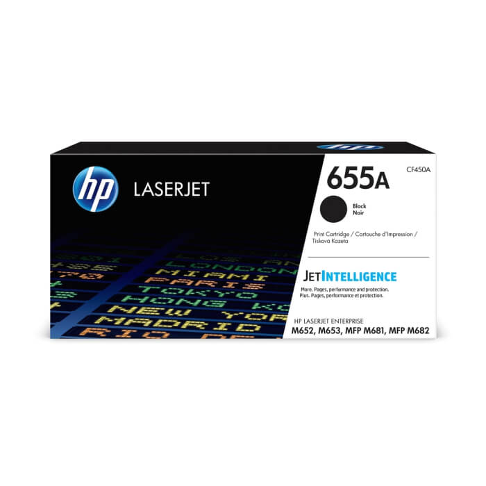 HP 655A Black Original LaserJet Toner Cartridge (CF450A) ID 68703