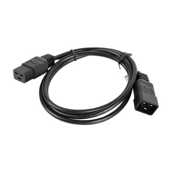 Кабел - Lanberg EXTESION CABLE IEC 320 C19 / C20 1.8m VDE, black ID 72490 (тъмнейл - 2)