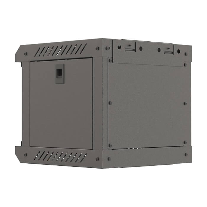 Lanberg rack cabinet 10" wall-mount 4U/300x300 (flat pack) with glass door black ID 87211 (тъмнейл - 4)