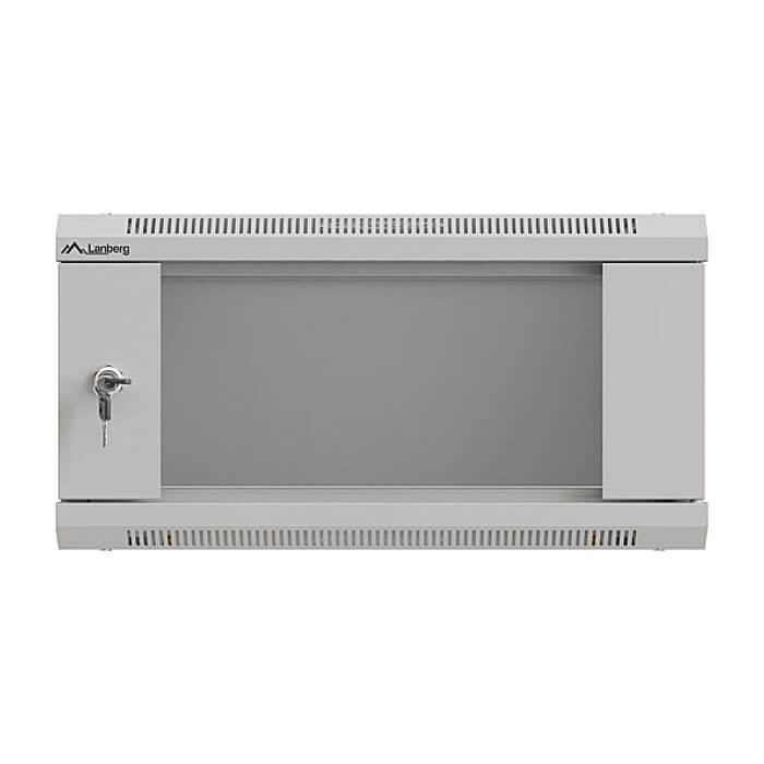Lanberg rack cabinet 19" wall-mount 4U/540x350 (flat pack) with glass door grey ID 87613 на супер цена от GT Computers Lanberg rack cabinet 19" wall-mount 4U/540x350 (flat pack) with glass door grey ID 87613 на супер цена