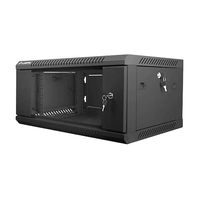 Lanberg rack cabinet 19” wall-mount 4U / 600x450 for self-assembly (flat pack), black ID 71903 (тъмнейл - 2)