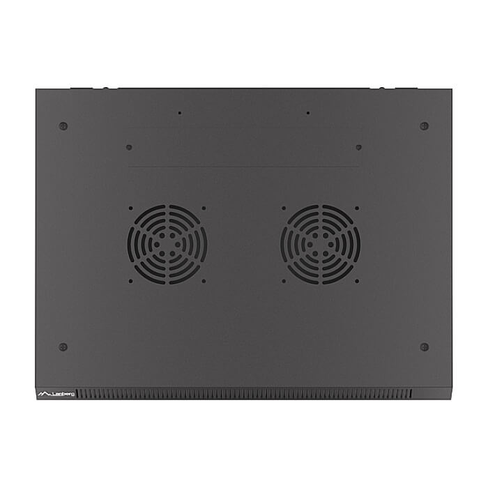 Lanberg rack cabinet 19" wall-mount 6U/600x450 with perforated door black (flat pack) ID 87604 (тъмнейл - 3)