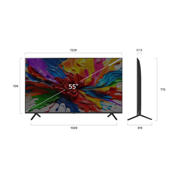 LG 55QNED92A6A, 55" 4K QNED MiniLED evo HDR Smart TV, 100Hz, 3840x2160, DVB-T2/C/S2, Alpha 8 AI Processor 4K, HDR 10, webOS 25 ThinQ, FreeSync, VRR 144Hz, Multi View, 4K Upsca ID 92888 (тъмнейл - 4)