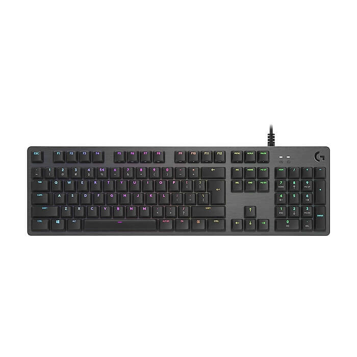 Logitech G512 Keyboard, GX Brown Tactile, Lightsync RGB, USB Passthrough Data/Power, Alumium Alloy, Game Mode, Black Carbon на супер цена от GT Computers Logitech G512 Keyboard, GX Brown Tactile, Lightsync RGB, USB Passthrough Data/Power, Alumium Alloy, Game Mode, Black Carbon на супер цена