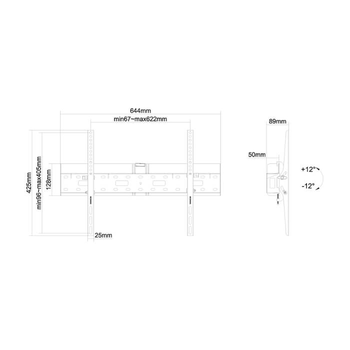 Neomounts by NewStar Flat Screen Wall Mount (tiltable) Incl. storage for Mediaplayer/Mini PC ID 66889 (тъмнейл - 3)