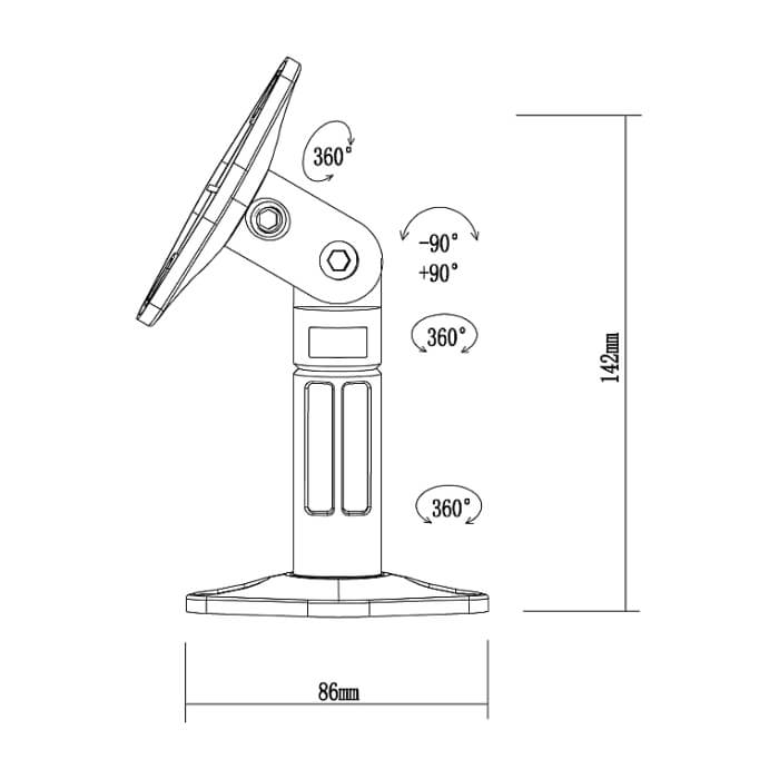 Neomounts by NewStar Speaker Wall- & Ceiling Mount (set of 2 pieces) ID 66703 (тъмнейл - 3)