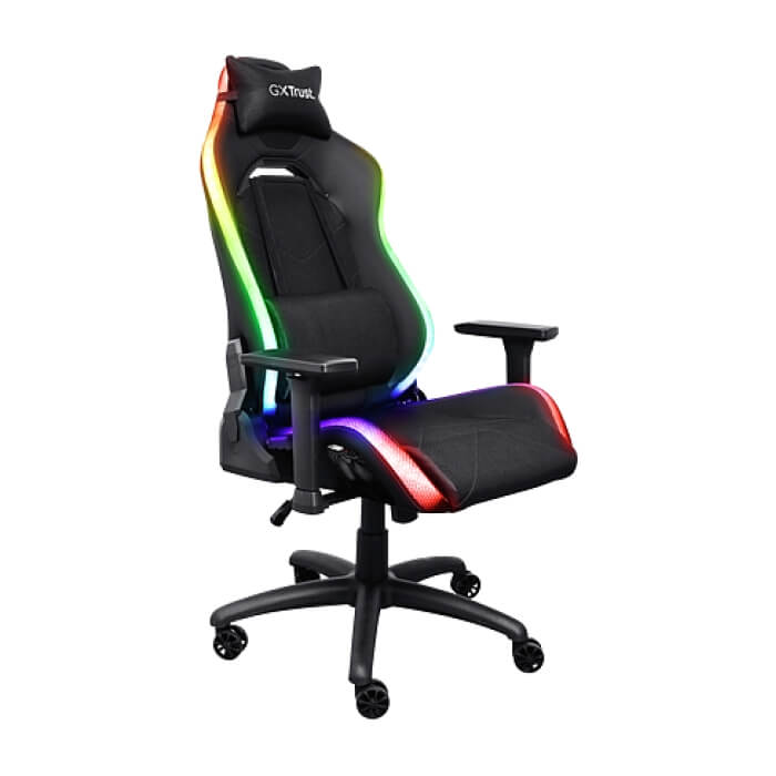 TRUST GXT719 Ruya RGB Gaming Chair Black ID 86711 (тъмнейл - 3)