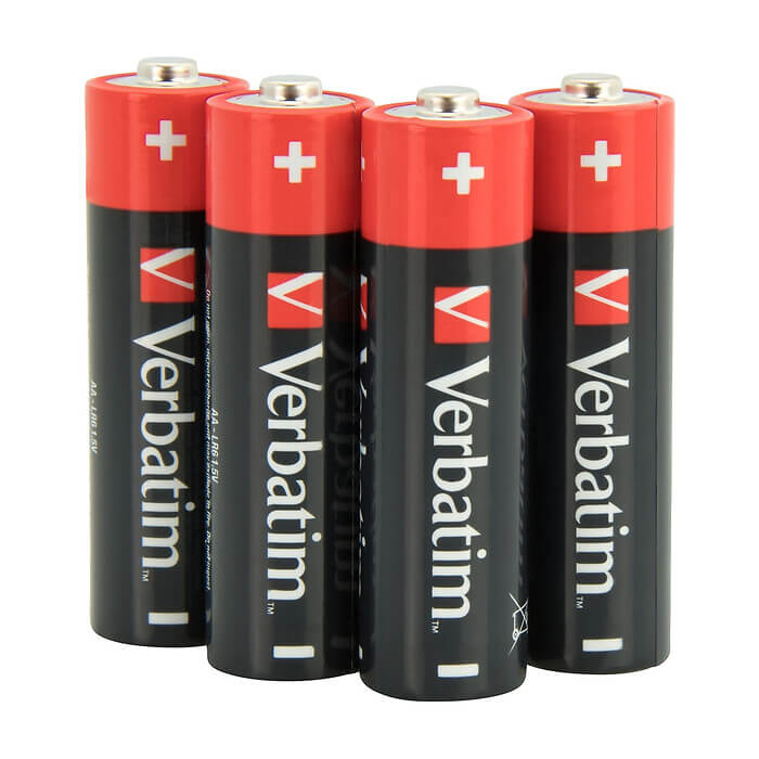 Verbatim ALKALINE BATTERY AA 4 PACK (SHRINK WRAP) (тъмнейл - 2)