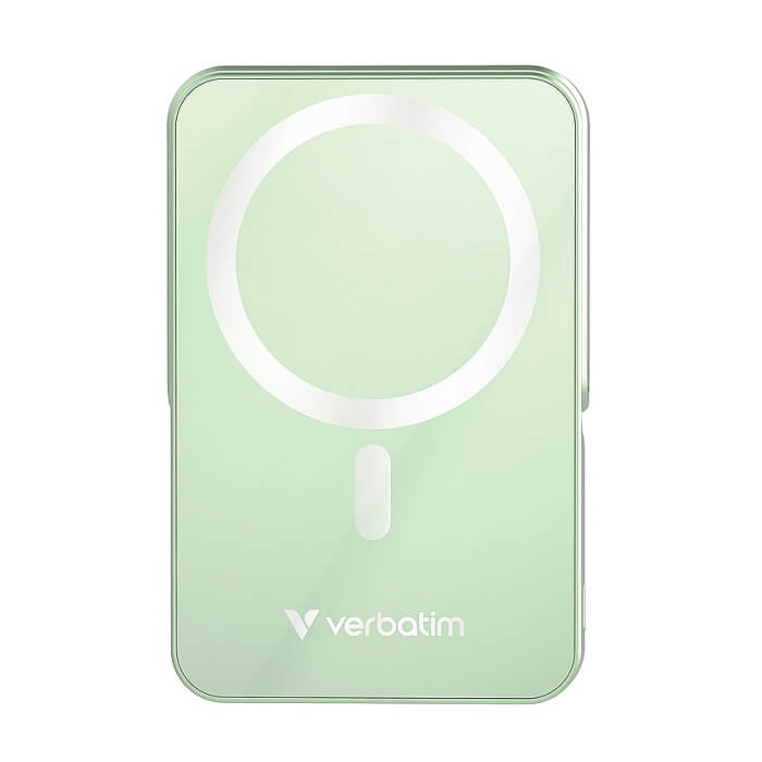 Verbatim Charge 'n' Go Power Bank with Stand Magnetic Wireless 10000mAh Green ID 85390 на супер цена