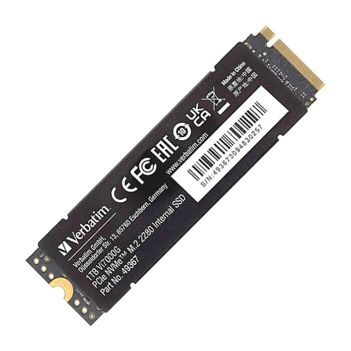 Verbatim Vi7000G Internal PCIe NVMe M.2 SSD 1TB ID 73187 (тъмнейл - 2)