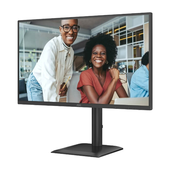 AOC 27E4U, 27" IPS WLED, 1920x1080@120Hz, 4ms GtG, 300cd m/2, 1500:1, 20M:1 DCR, Adaptive Sync, FlickerFree, Anti Blue Light, 2Wx2, Tilt, Height Adjust, Pivot, Swivel, D-SUB, HDMI, USB Hub ID 89872 (тъмнейл - 5)