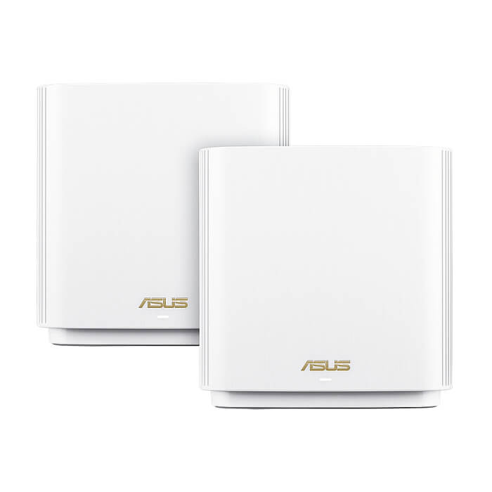 Asus Mesh WiFi system, ZenWiFi XT8 V2 2PK, AX6600, Tri-Band, coverage up to 510m2, Quad-Core 1.5GHz CPU, 256MB/512MB Flash/RAM, 2.5G port, AiProtection Pro, Adaptive QoS, VPN server/client, IPTV, OFDMA, Beamforming, AiMesh, White