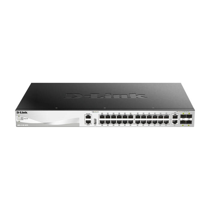 D-Link 24x10/100/1000BASE-T ports Layer 3 Stackable Managed Gigabit Switch with 2x10GBASE-T ports and 4xSFP+ ports на супер цена