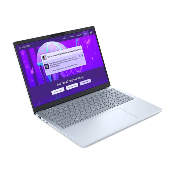 Dell 14 Plus DB14250, Intel Ultra 7 256V (47 TOPS NPU, 8 cores, up to 4.8 GHz), 14.0" 2.5K (2560x1600) WVA/IPS 300nits AG, 16 GB: LPDDR5x, 8533 MT/s (onb), 512GB M.2 SSD, Inte ID 88278 (тъмнейл - 2)