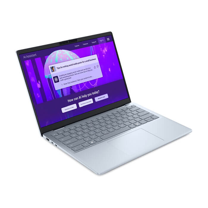 Dell 14 Plus DB14250, Intel Ultra 7 258V (47 TOPS NPU, 8 cores, up to 4.8 GHz), 14" 16:10 2.5K (2560x1600) AG 300nits WVA, 32GB, LPDDR5X, 8533MT/s (onboard), 1TB M.2 SSD PCIe, ID 99107 (тъмнейл - 2)