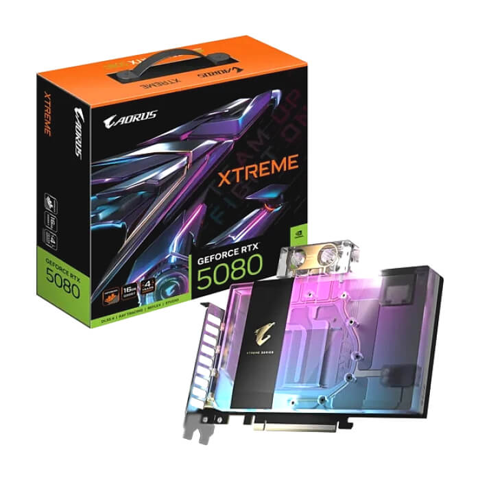 Gigabyte Aorus GeForce RTX 5080 16GB GDDR7 Xtreme Waterforce WB ID 98760 (тъмнейл - 5)