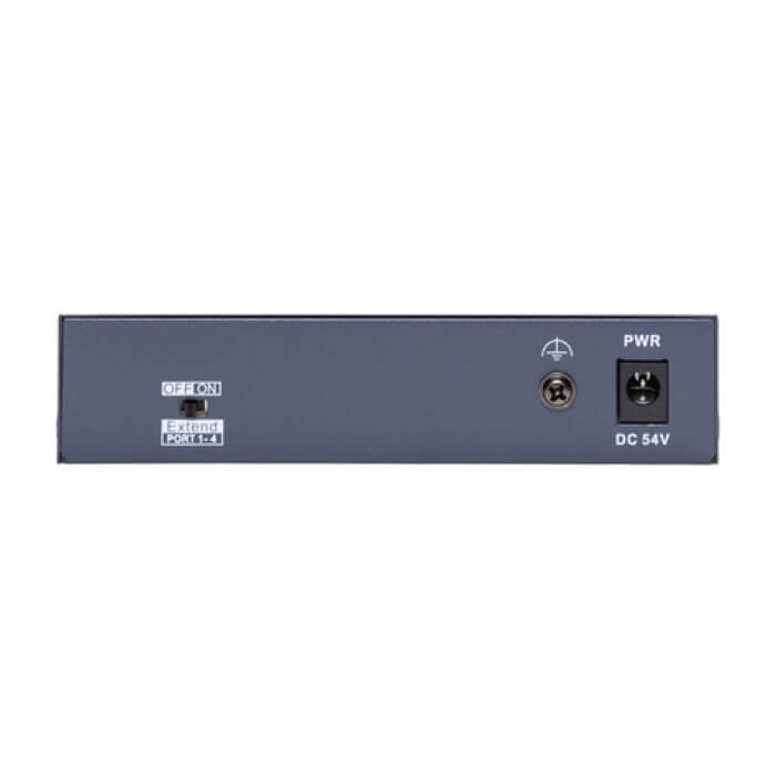HikVision 4 Port Fast Ethernet Unmanaged POE Switch, 4 x 10/100 Mbps PoE port, 1 x 10/100 Mbps RJ45 port, Total PoE Power Budget 45W, Up to 300 m Long Range PoE Transmission, 6 KV (тъмнейл - 5)