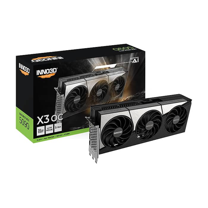 Inno3D GeForce RTX 5090 32GB GDDR7 X3 OC (тъмнейл - 2)
