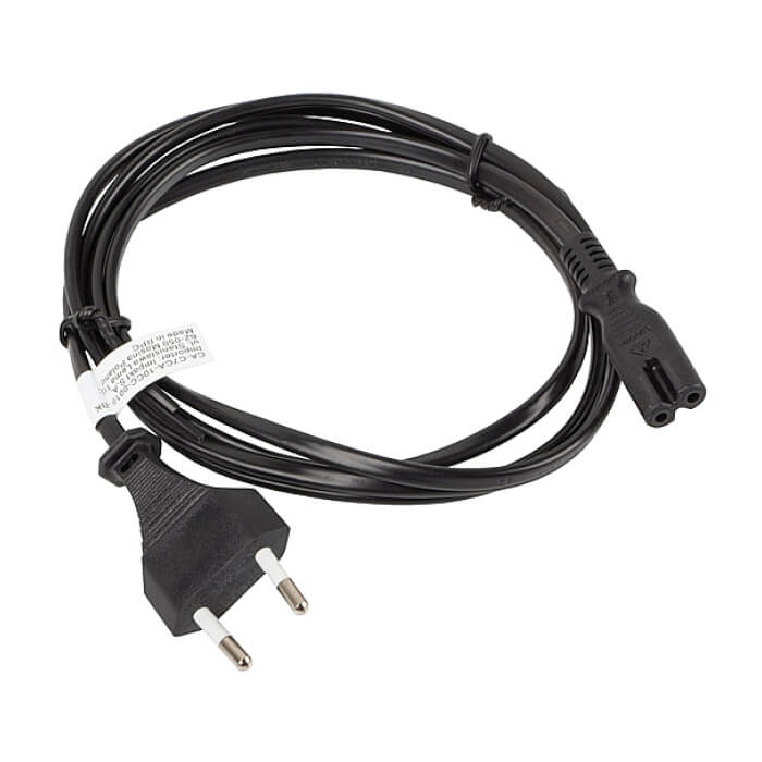 Кабел - Lanberg CEE 7/16 -> IEC 320 C7 EURO (RADIO) power cord 1.8m, black ID 72486 (тъмнейл - 2)
